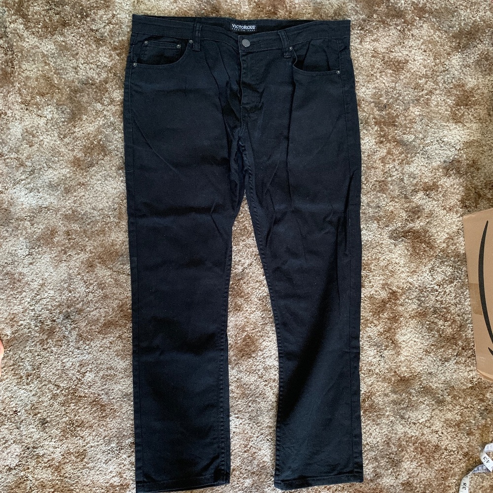 Victorious Pants Men/stretchy Black 38x32 (40x32)
